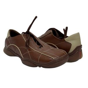 Wanted Brown and Tan Lace Up Casual Shoes sz 7